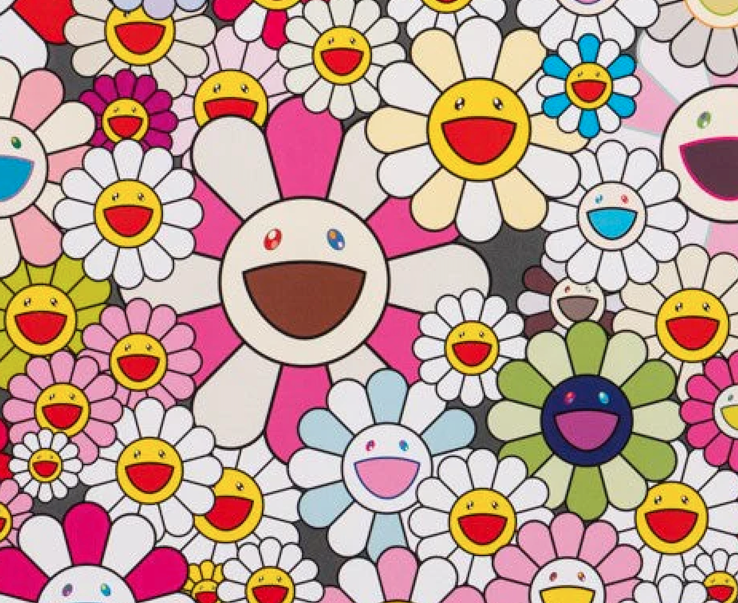 Flowers Blooming in This World and the Land of Nirvana No.2